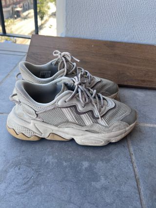 Zapatillas Adidas Beige/Gris Malla