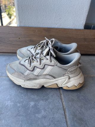 Zapatillas Adidas Beige/Gris Malla