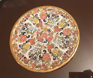 Lote 3 Piatti Decorativi Dorati