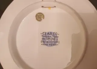 Lote 3 Piatti Decorativi Dorati