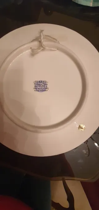 Lote 3 Piatti Decorativi Dorati