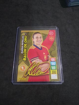 Cromo Alexia Putellas Balón de Oro Panini