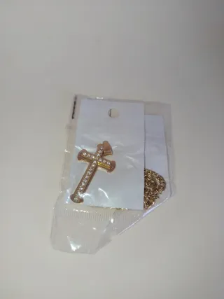 Collana Croce con Brillantini Crocifisso