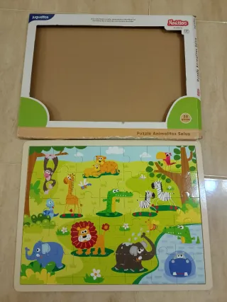 Lote 2 Puzles Madera +18 Meses