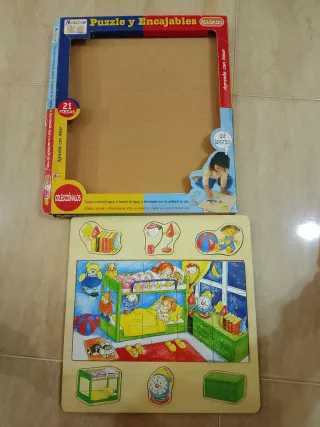 Lote 2 Puzles Madera +18 Meses