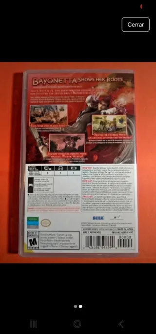 Bayonetta 1 para Nintendo Switch nuevo