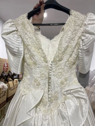 Vestido de Novia Vintage 1992 Talla 40-42
