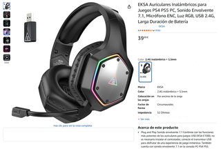 ¡¡-50%!! | EKSA E1000WT - Cascos Inalámbricos