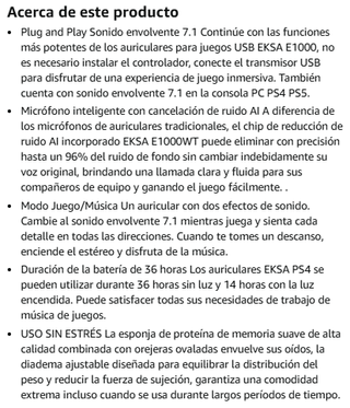 ¡¡-50%!! | EKSA E1000WT - Cascos Inalámbricos