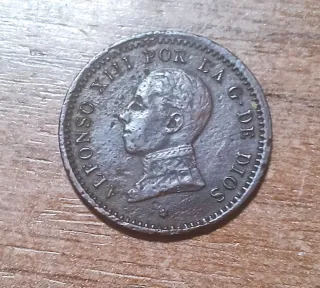 Moneda 2 céntimos España 1911