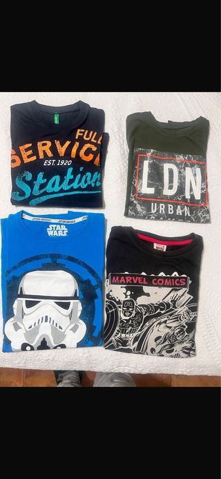 Lote 11 und. 10/11 años 7 de Manga y 4 Manga Larga