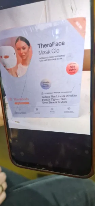 Mascarilla facial LED Terapia Luz Roja