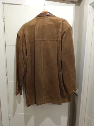 Chaquetón de piel marrón GREEN PARK