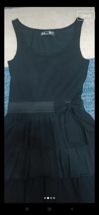 Vestido negro sin mangas Talla S