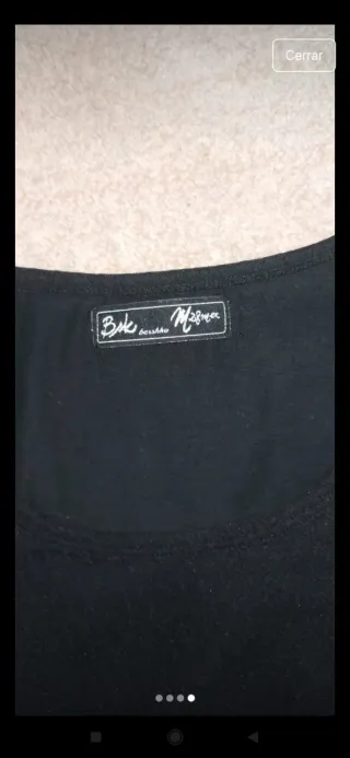 Vestido negro sin mangas Talla S