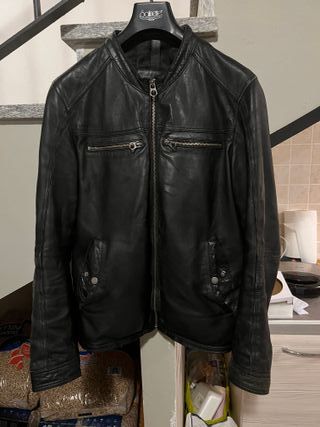 Giacca in pelle Bottega + accessori