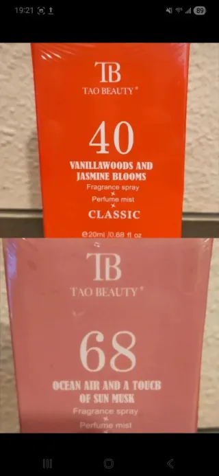 Lote 2 Perfumes Tao Beauty Mujer 20ml