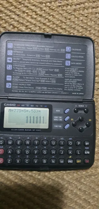 Agenda Electrónica Casio SF-A10