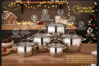 Set Pentole Royal Swiss Acciaio Inox