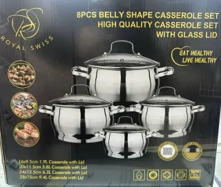Set Pentole Royal Swiss Acciaio Inox
