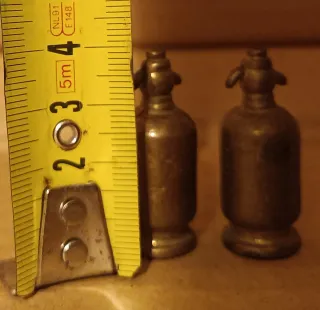 Antiguos sifones miniatura latón