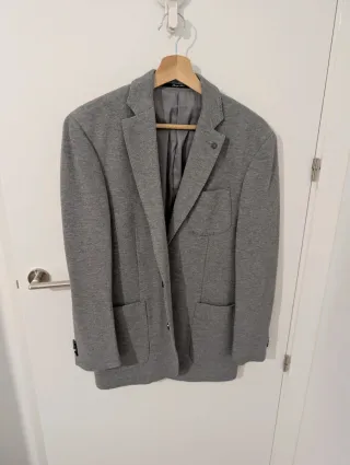 Americana punto Mango gris