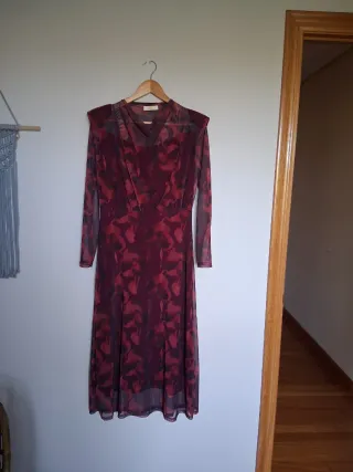 Vestido largo estampado ceremonia