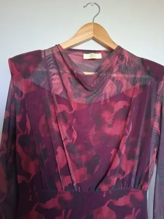 Vestido largo estampado ceremonia