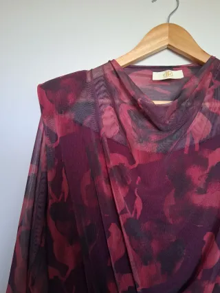 Vestido largo estampado ceremonia