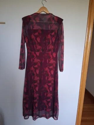 Vestido largo estampado ceremonia