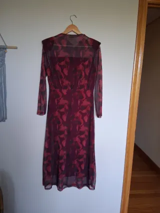 Vestido largo estampado ceremonia