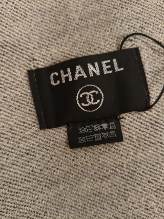 Bufanda Cachemira Marrón y Beige Mujer.