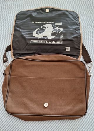 Bolsa Maletín pc portátil, marrón