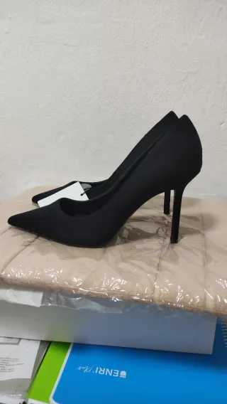 Zapatos tacón Mango negros