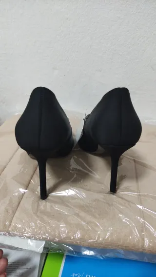 Zapatos tacón Mango negros