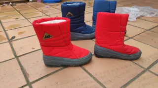 Botas Apreski Azul y Rojo