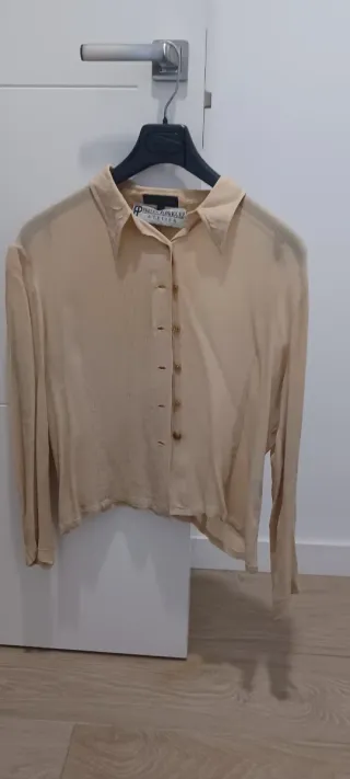 Camisa Presen Rodriguez Beige Talla M