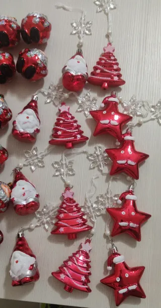 Set Decorazioni Natale in Plastica