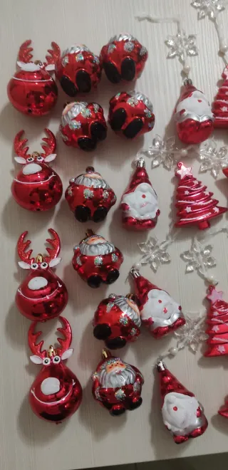 Set Decorazioni Natale in Plastica