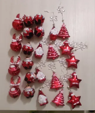 Set Decorazioni Natale in Plastica