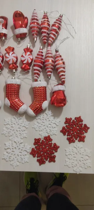 Set Decorazioni Natale in Plastica