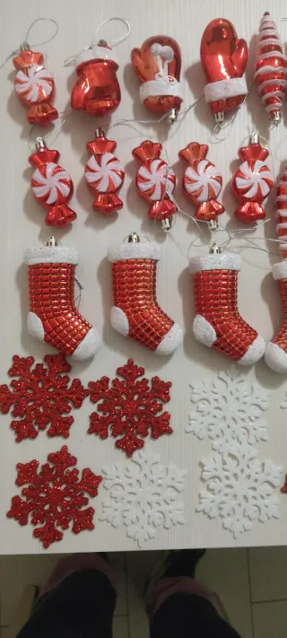 Set Decorazioni Natale in Plastica