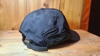 Gorra Lacoste Negra Modelo Big Croc