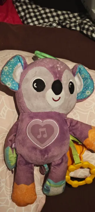 Peluche Koala Morado Bebé Musical