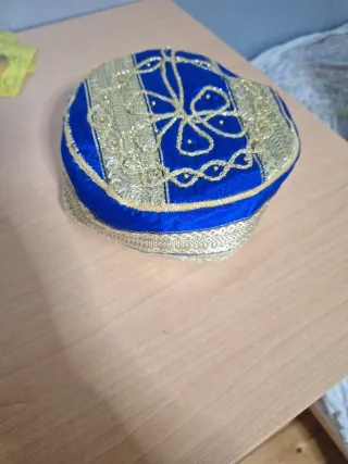 Traje árabe infantil azul y dorado