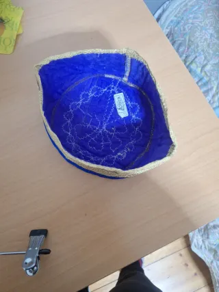 Traje árabe infantil azul y dorado