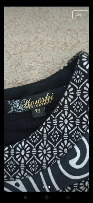 Vestido sin mangas T/XS