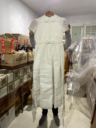 Vestido de comunión blanco Talla 13-14 aprox