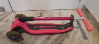 Patinete Globber con luces 3 Ruedas Rosa