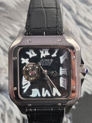 Reloj Cartier Esqueleto Negro